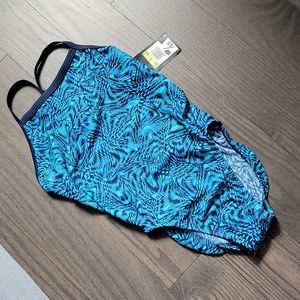 NIKE one piece swimsuit turquoise brand new